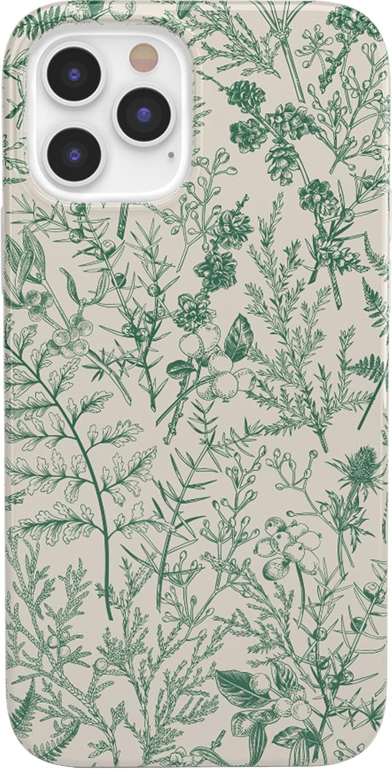 Phone Case | Sage Garden | Green Floral Pattern | Classic Ultra-Slim Design