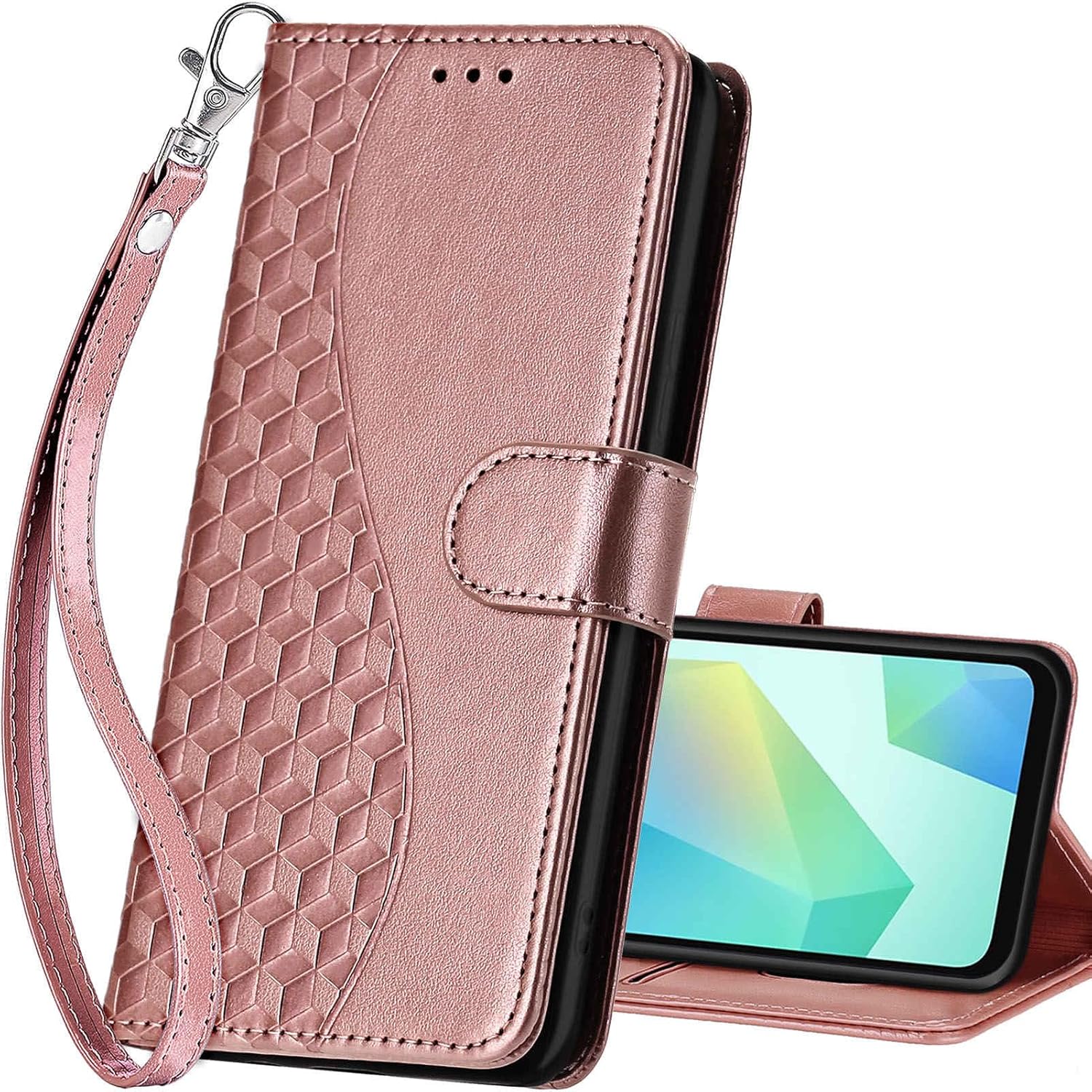 Wallet Phone Case, Flip Cover (with Kickstand Function), Unisex PU Leather Phone Case