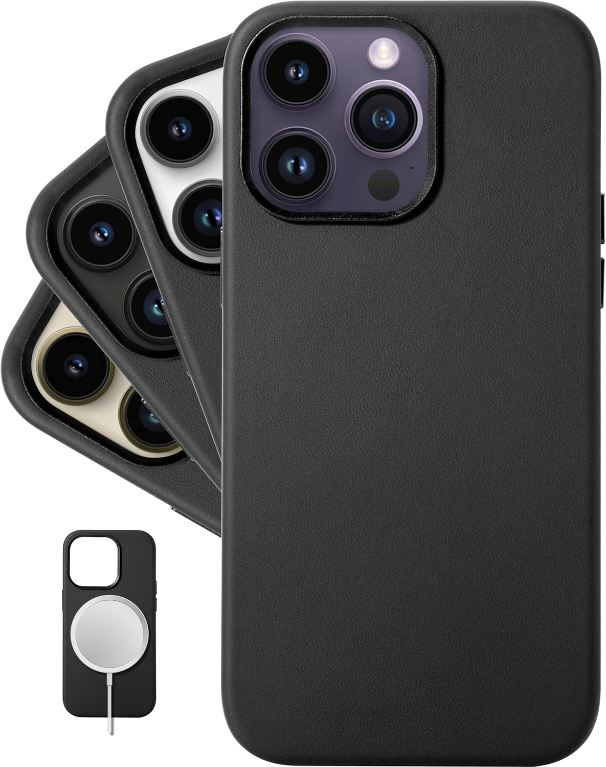 Leather Protective Case - Becomes Smoother & Softer with Use - Black